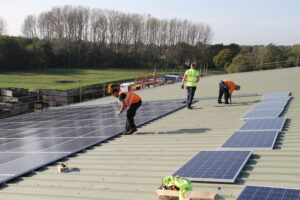Basil Baird solar pv installation