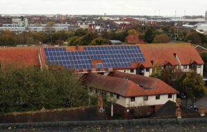 Solar panel installtion at Nicholson Gardens, Porsmouth