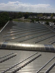 Assembly of roof mounting system at Mercedes-Benz Taunton