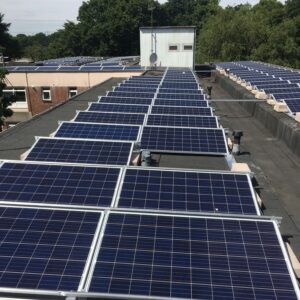 50KW flat roof system on Connors Keep near Portsmouth