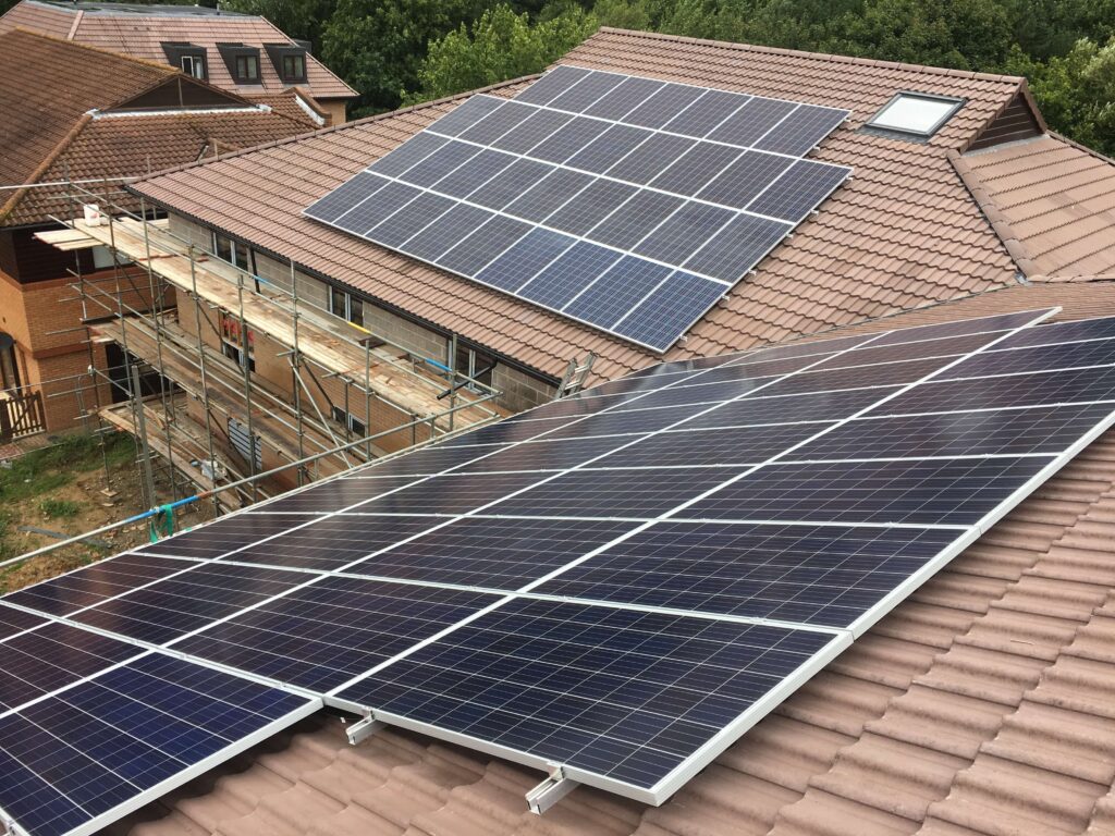 18.4 KW System Installed on New Build Residential Flats in Fareham